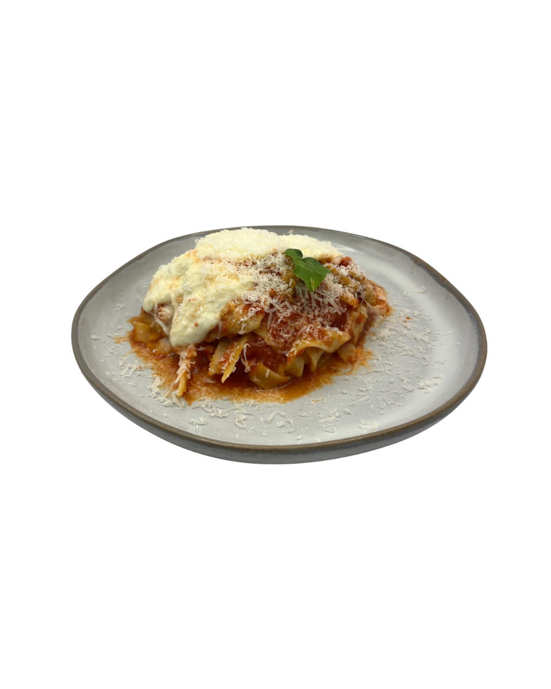 A Plate of Nonna's Pantry Authentic Traditional Italian Delicious Chicken Parmesan Pasta
